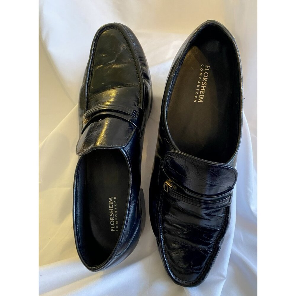 Florsheim ComforTech Men's Dress Shoes Black Loafers Size 12D